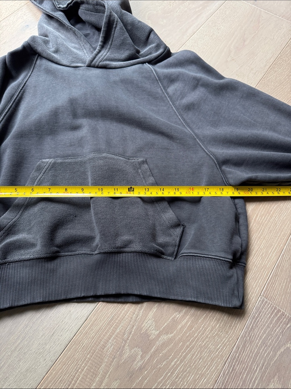 aerie Charcoal Gray Hoodie & Sweatpants Set with Distressed Accents - Picture 7 of 14